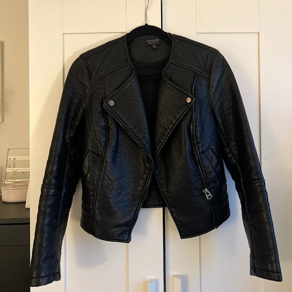 Topshop Vegan Leather Jacket